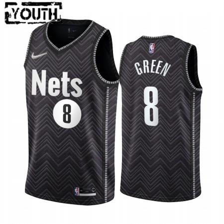 Camiseta Niños Brooklyn Nets Jeff Green 8 2020-21 Earned Edition Swingman